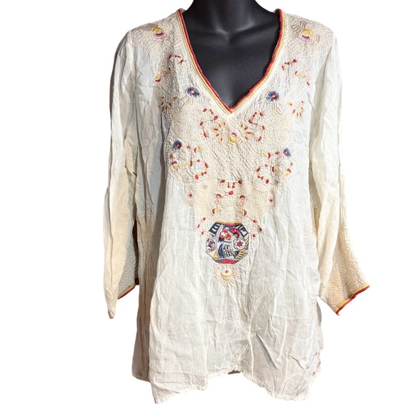 Johnny Was Tops - Johnny Was Peyton Blouse Top Women's Xl